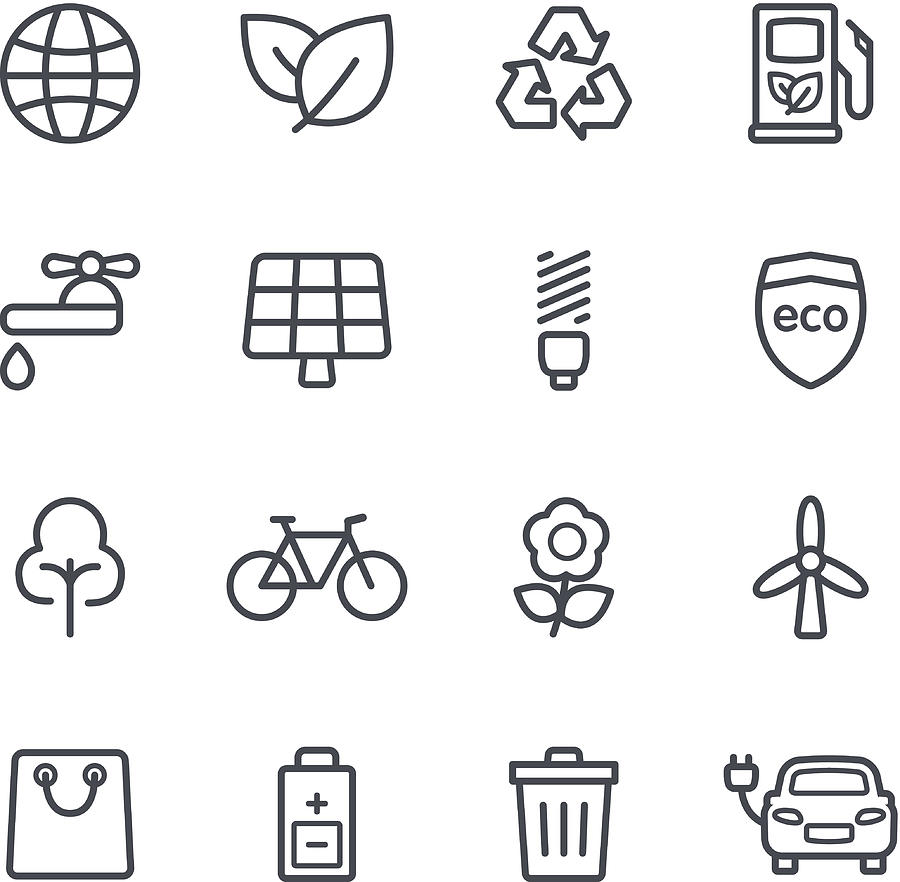 Environment Icons Drawing by Soulcld