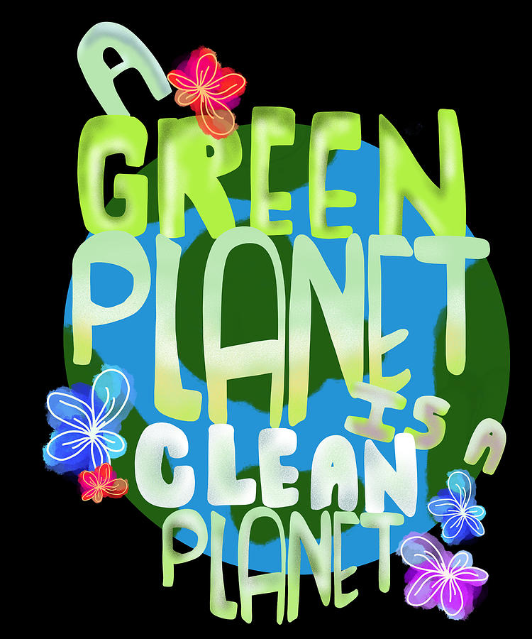 Cleaner Planet Drawing/ Clean Planet Green Planet Drawing/ Cleaner Planet  Painting - YouTube