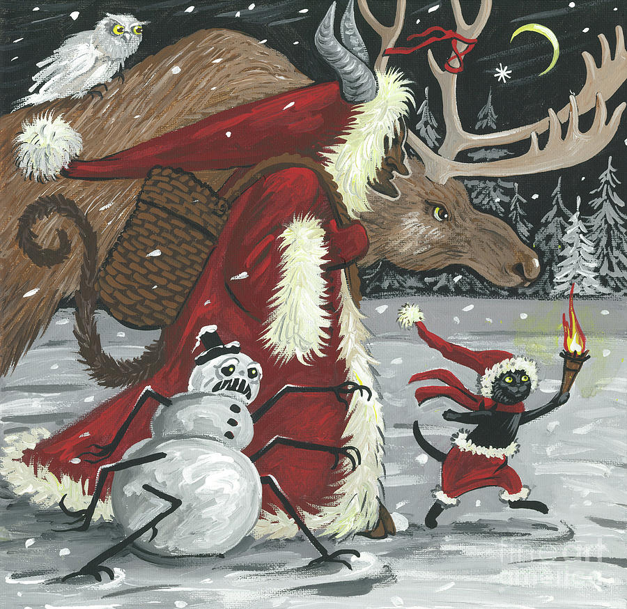 Epic Christmas Painting by Margaryta Yermolayeva