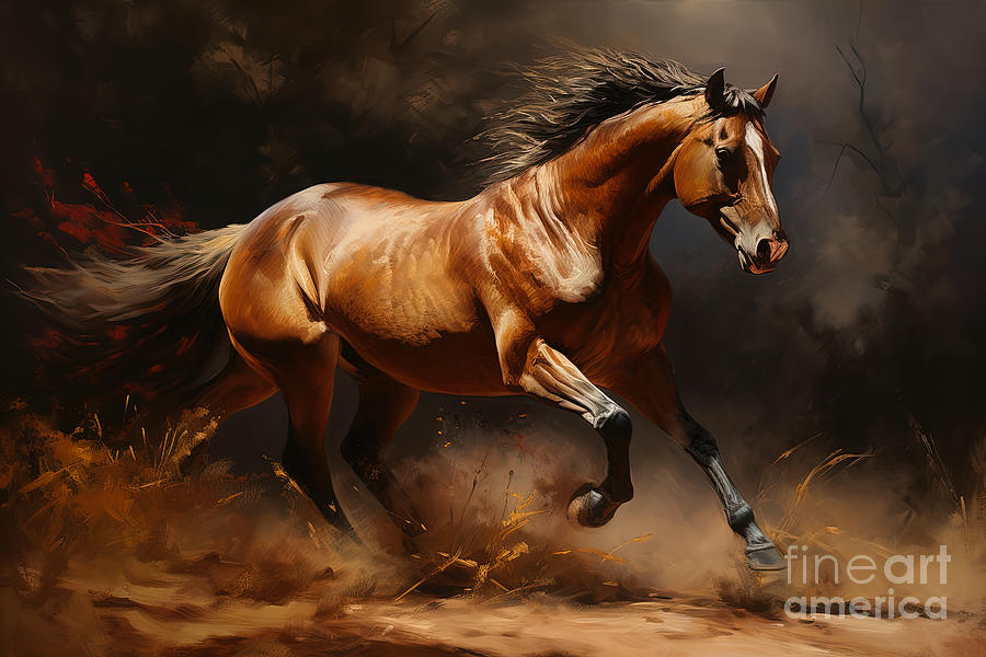 Epic Horse Series 01 Digital Art by Carlos Diaz