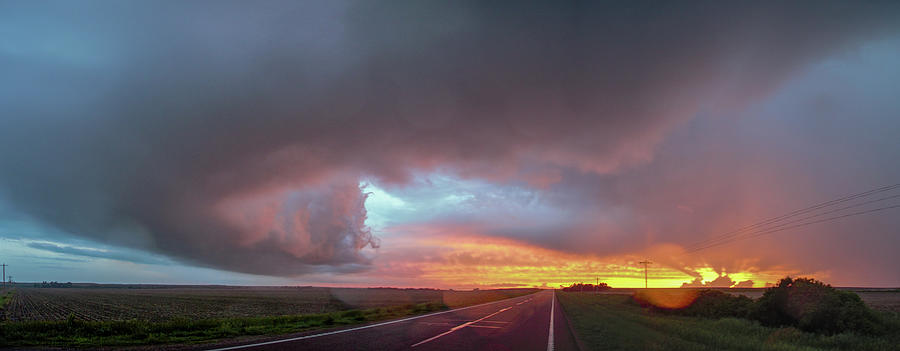 Epic Nebraska Thunderset 003 Photograph by Dale Kaminski