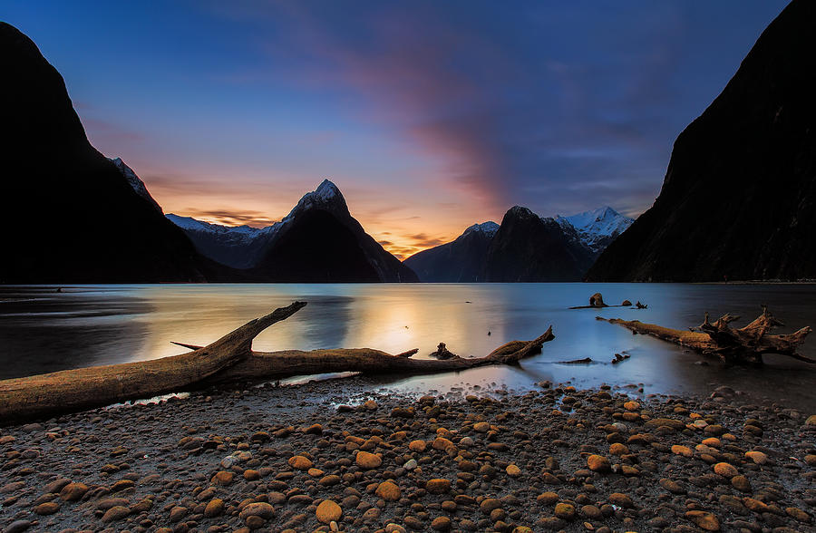 Epic Sunset at Milford Sound Photograph by Fakrul Jamil Photography