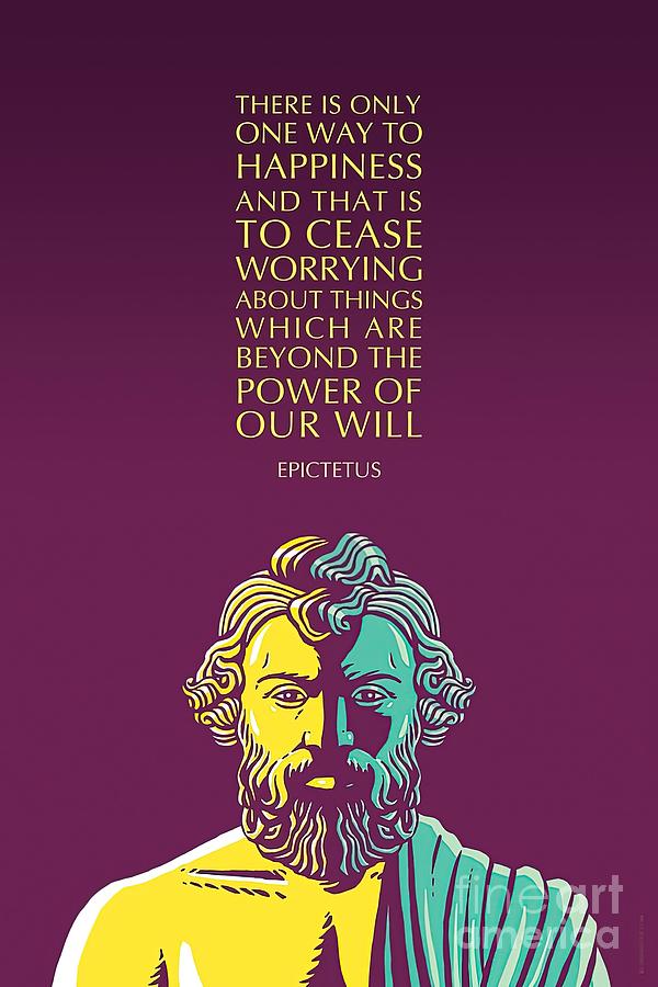 Epictetus Inspirational Stoicism Quote There Is Painting by Hill Grant ...