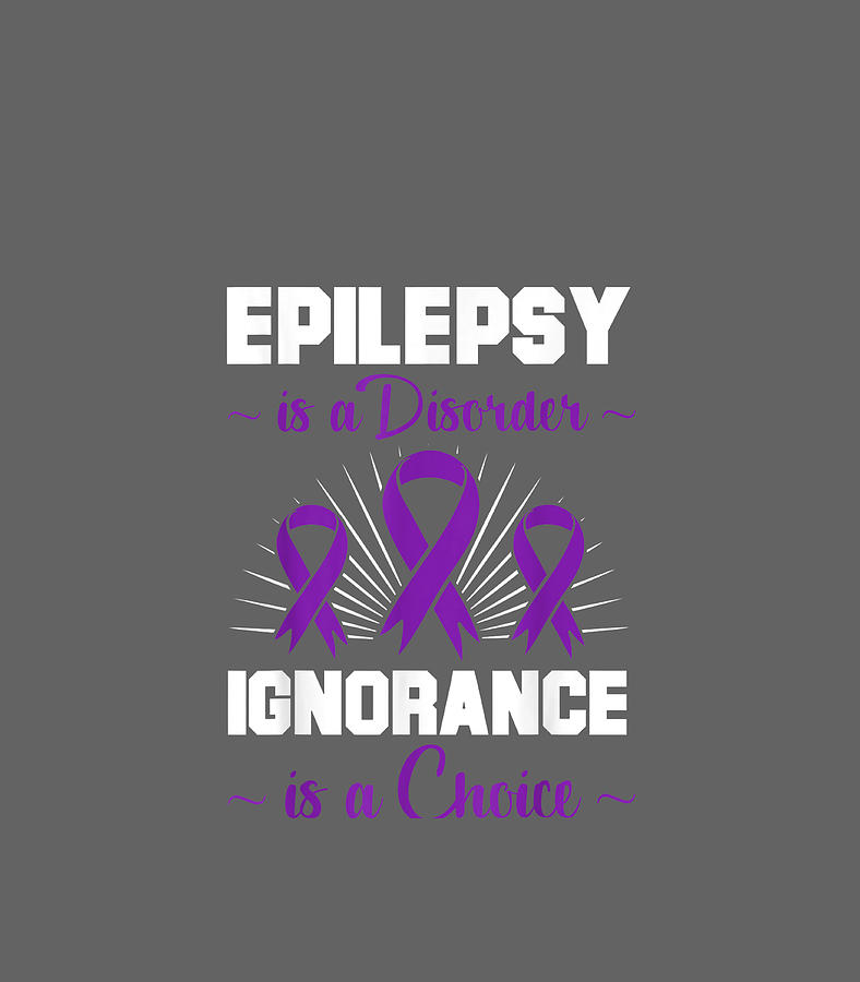 Epilepsy Warrior Epileptic Day Purple Ribbon Epilepsia Digital Art by ...