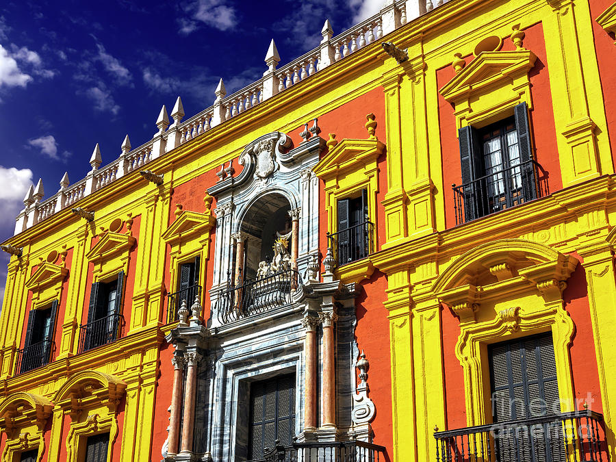 Episcopal Palace of Malaga in Spain Photograph by John Rizzuto