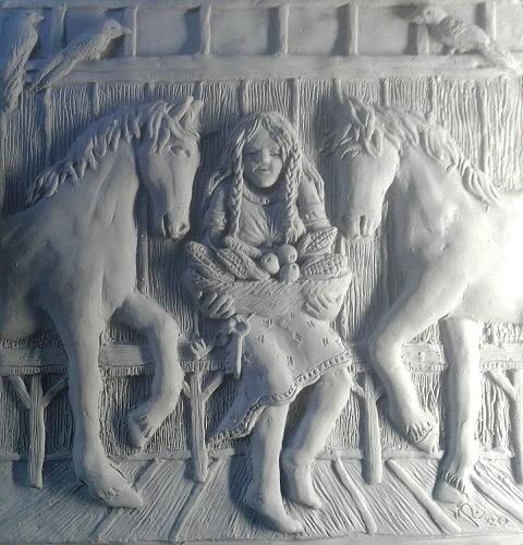 EPONA,  Celtic Goddess, horses, prosperity Painting by James RODERICK