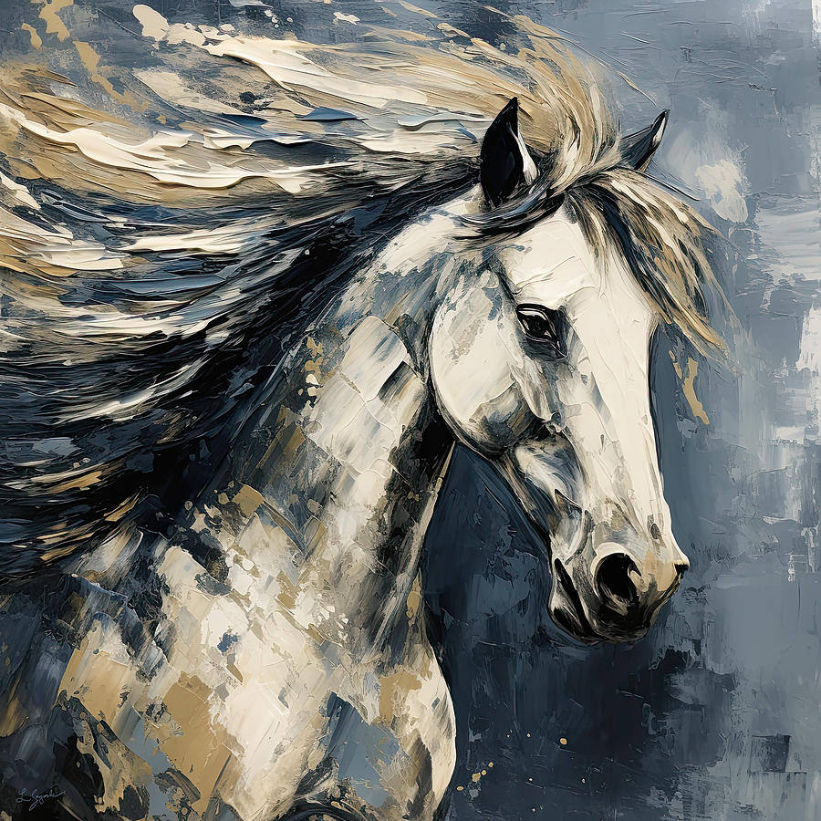 Equestrian Elegance Painting by Lourry Legarde