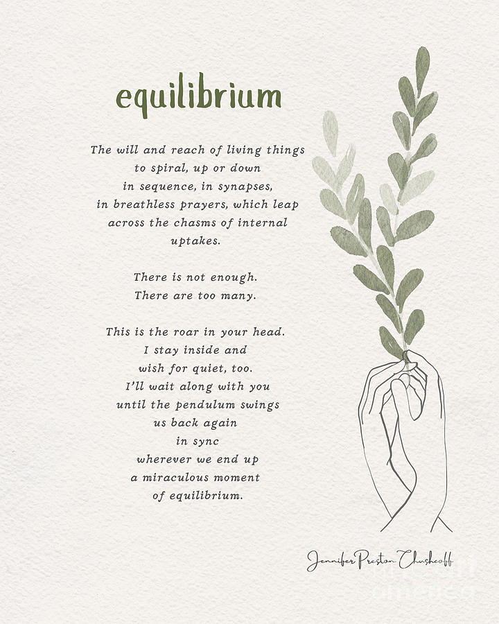 Equilibrium Digital Art by Jennifer Preston