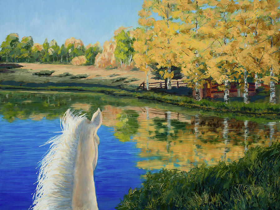 Equine View Painting by Mary Giacomini