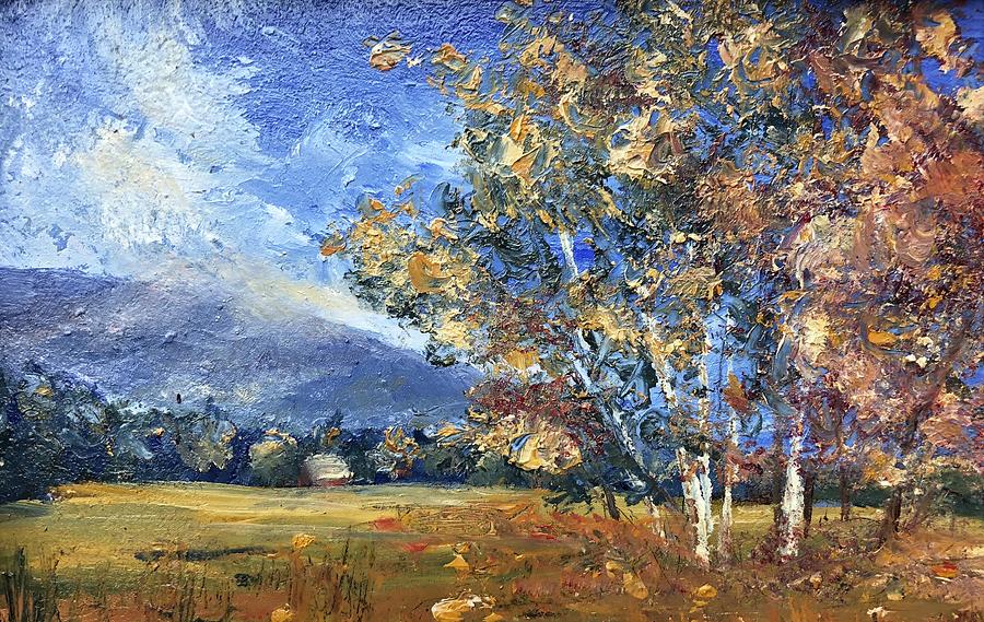 Equinox Autumn Painting by Rachel Barlow