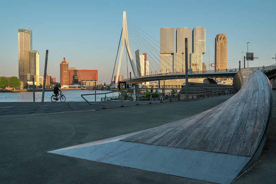Erasmus bridge in Rotterdam Photograph by Anges Van der Logt