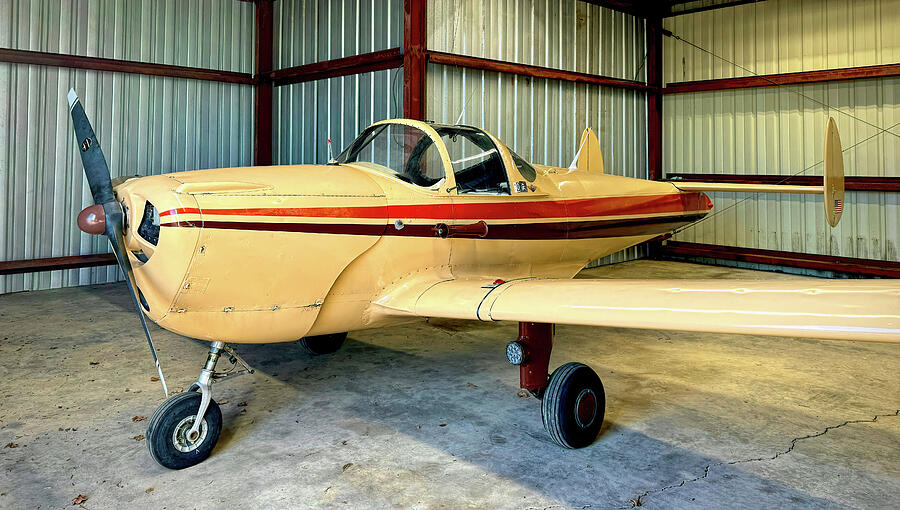Ercoupe in a Hangar at Salisbury Airport Photograph by Bill Swartwout Ercoupe in a Hangar at Salisbury Airport Photograph by Bill Swartwout