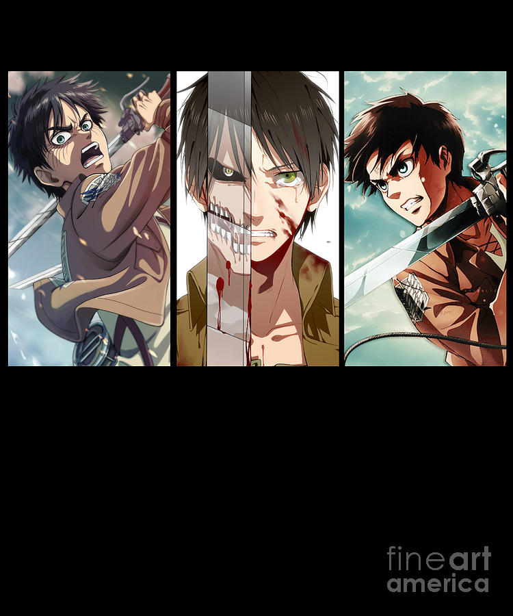 Attack On Titan Eren Anime Drawing by Anime Art - Pixels