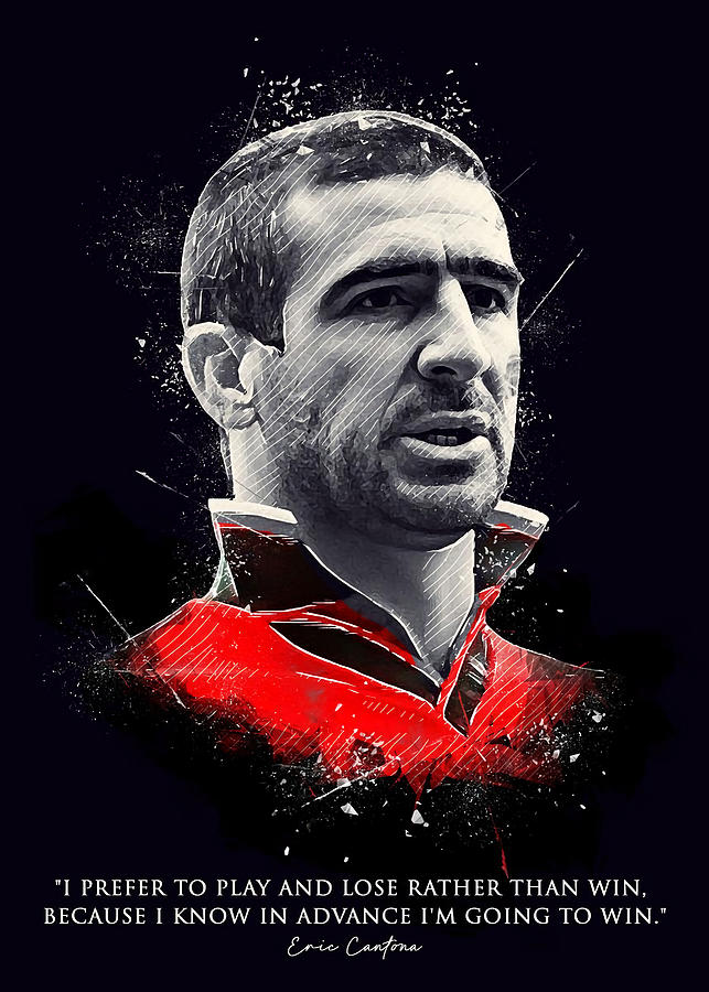 Eric Cantona Quote Poster The Sulung Tapestry - Textile by Michael ...