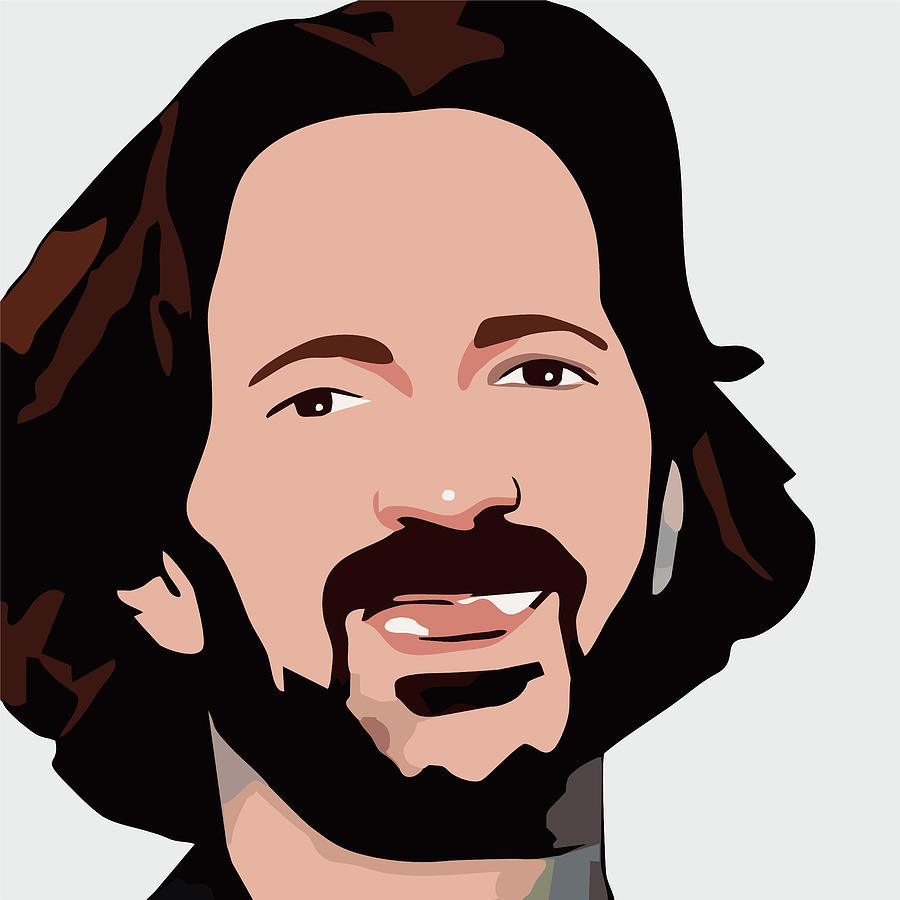 Eric Clapton Digital Art - Eric Clapton Cartoon Portrait 1 by Ahmad Nusyirwan