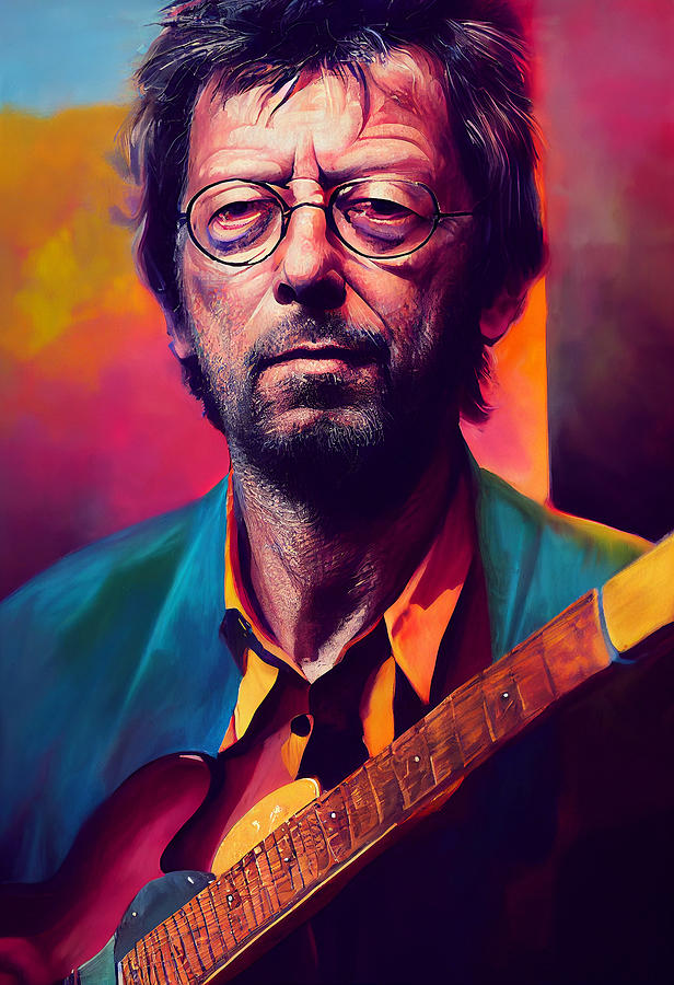 Eric Clapton Collection 1 Mixed Media by Marvin Blaine