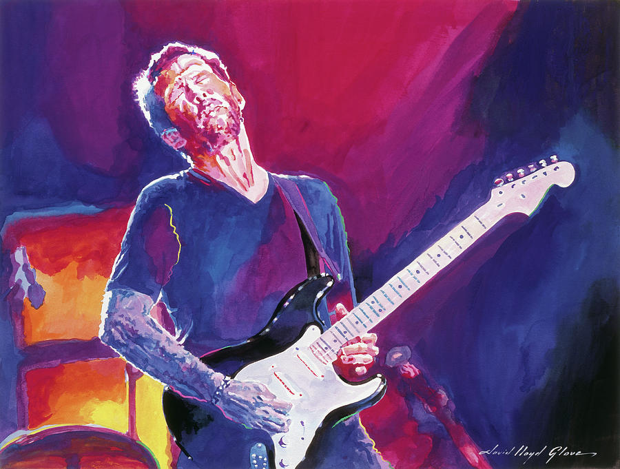 Eric Clapton - Crossroads Painting by David Lloyd Glover