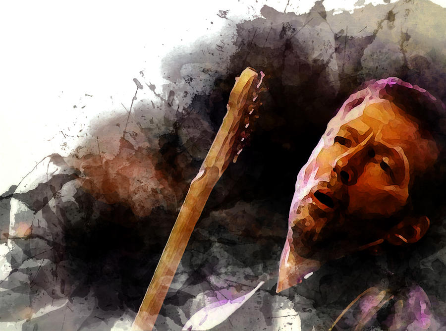 Eric Clapton in the Zone Mixed Media by Brian Reaves