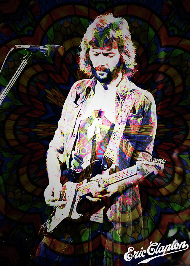 Eric Clapton Psychedelicized by Mark Mentzer