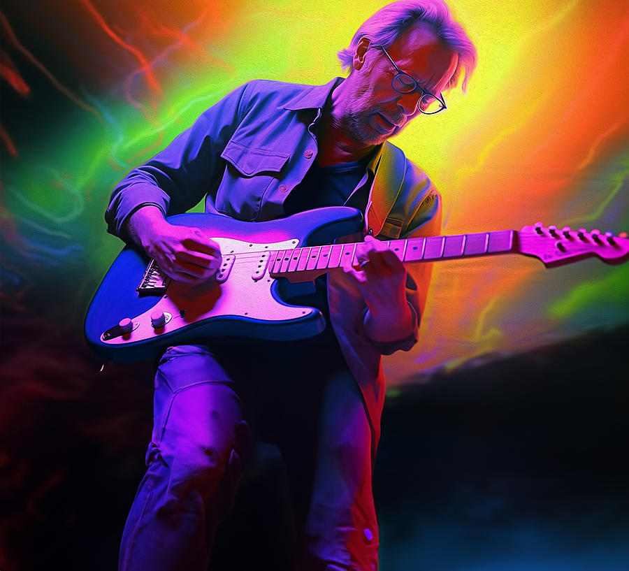 Eric Clapton Today Digital Art by Dan Fugitt - Pixels