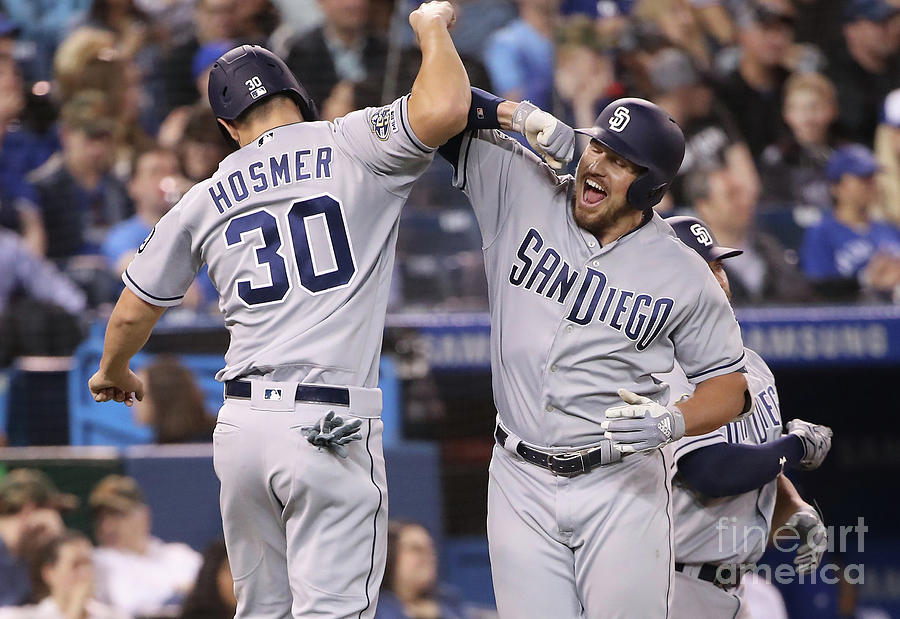 Eric Hosmer and Hunter Renfroe Photograph by Tom Szczerbowski Eric Hosmer and Hunter Renfroe Photograph by Tom Szczerbowski