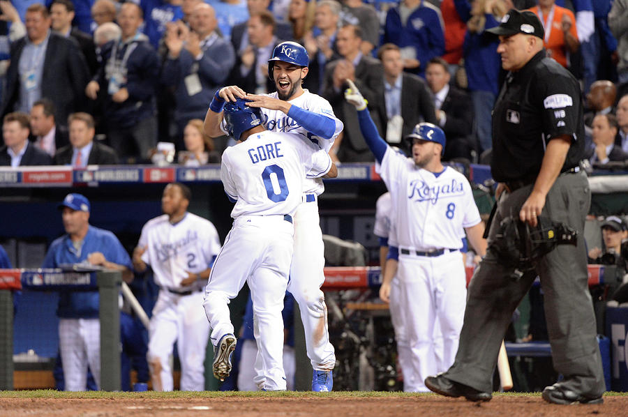 Eric Hosmer and Terrance Gore Photograph by Ron Vesely Eric Hosmer and Terrance Gore Photograph by Ron Vesely