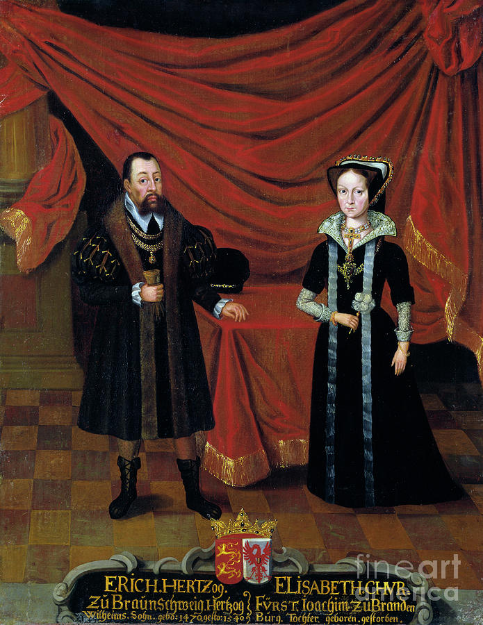 Eric I And Elisabeth Painting by Granger