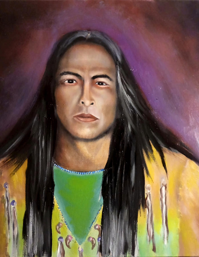 Eric Schweig Poster hipster Painting by Davis Joseph | Fine Art America