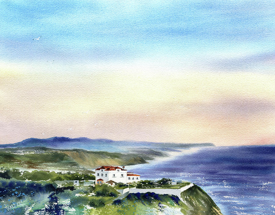 Ericeira View To The South Painting by Dora Hathazi Mendes