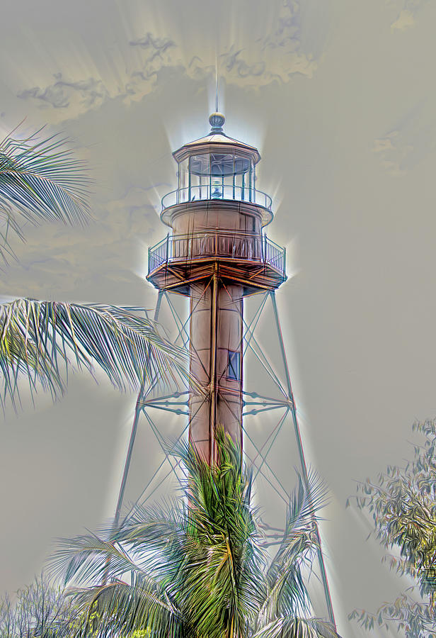 Erie Lighthouse Mixed Media by Rosalie Scanlon