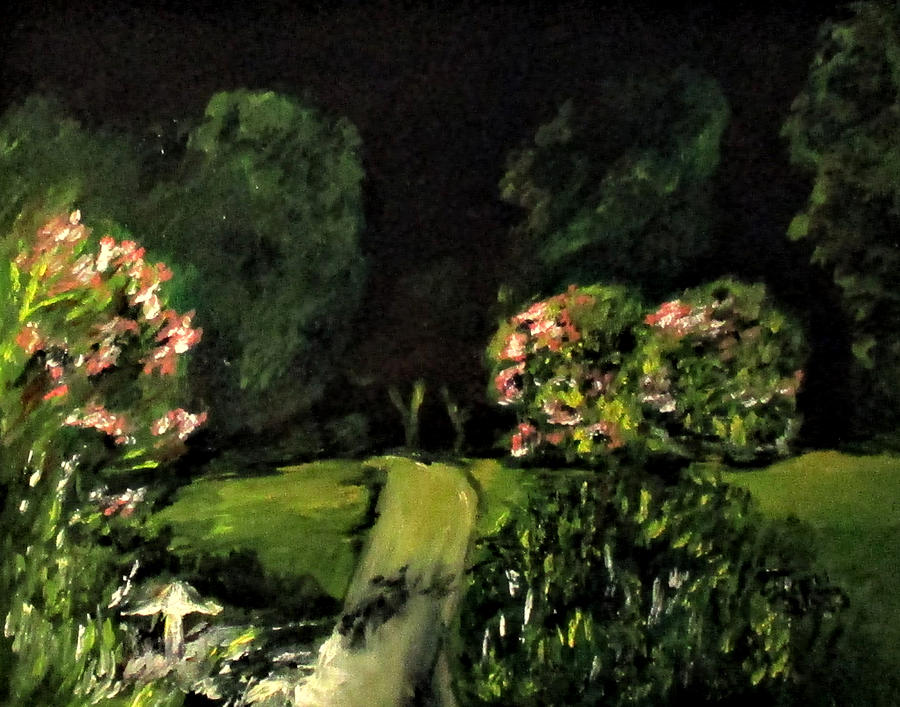 Erikas Garden Painting by Clyde J Kell
