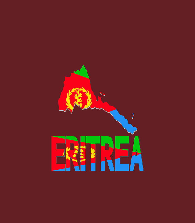 Eritrea Map Eritrean Flag Africa Digital Art By Janyam Andra 2039