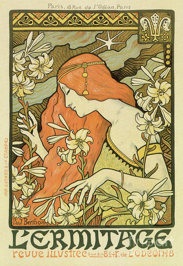 Ermitage Art Nouveau Magazine Drawing by Heidi De Leeuw