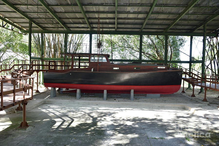   Ernest Hemingways Fishing  Boat, Named Pilar, Is On Disply At Ernest Hemingways Home At Finca Vi Photograph by Tom Wurl