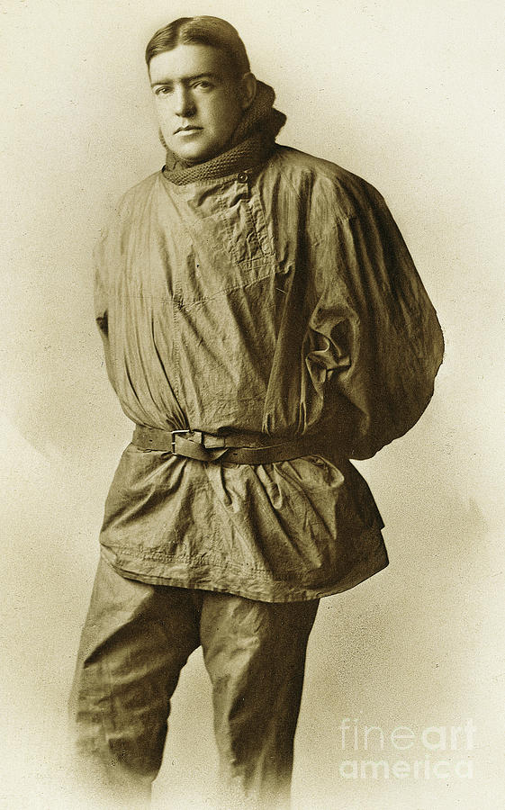 Ernest Shackleton Photograph by English School