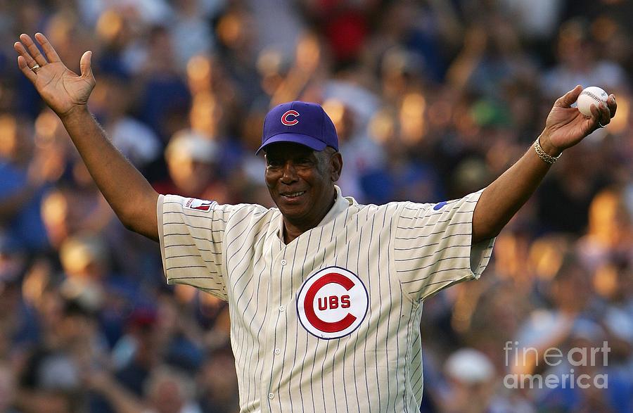 Ernie Banks Photograph by Chris Mcgrath Ernie Banks Photograph by Chris Mcgrath