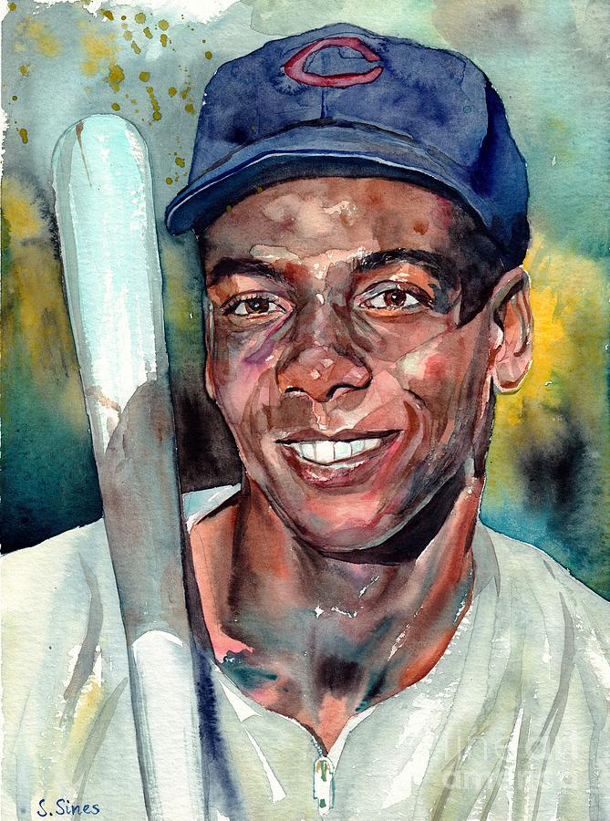 Ernie Banks Painting - Ernie Banks by Suzann Sines