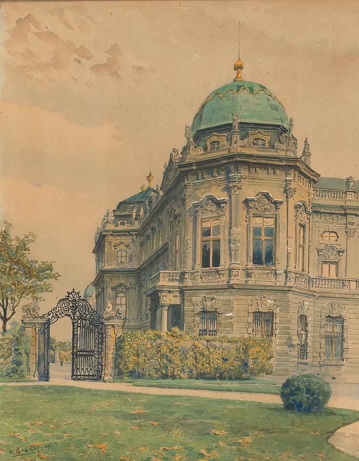 Ernst Graner The entrance to the Upper Belvedere Painting by MotionAge
