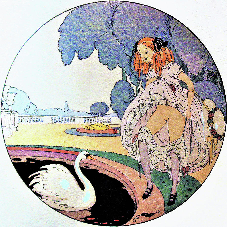 Swan Painting - Eros pleasure 08 - Digital Remastered Edition by Gerda Wegener
