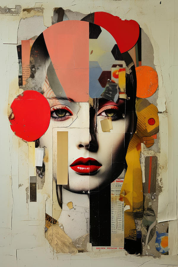 Abstract Mixed Media - Erotic Collage No.4 by My Head Cinema