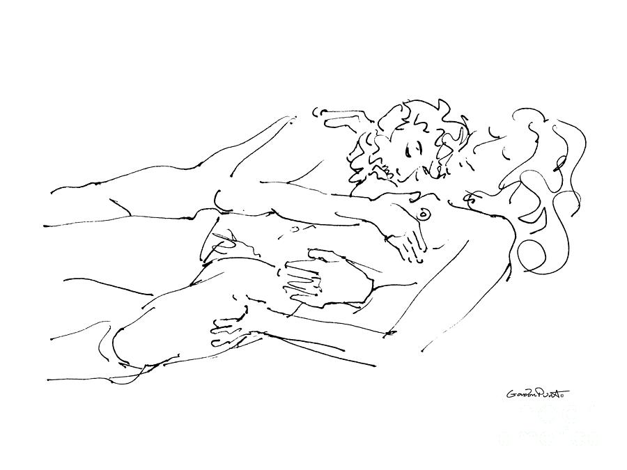 Erotic-Drawings-22 Drawing by Gordon Punt