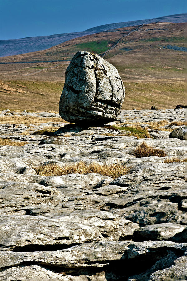 Erratic Boulder on Twisleton Scar Photograph by Chris North - Fine Art ...