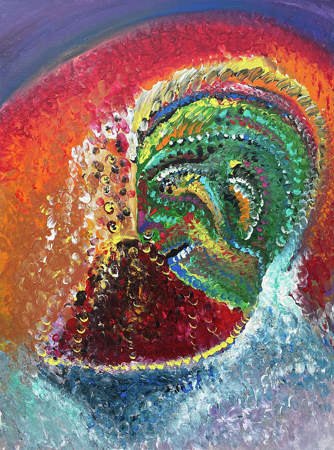 Eruption Painting by Jeff Malderez Eruption Painting by Jeff Malderez