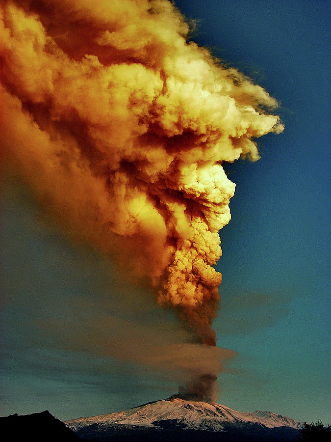 Eruption of Ethna Photograph by Al Fio Bonina