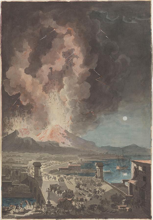 Eruption of Mt Vesuvius Painting by Artistic Rifki - Fine Art America