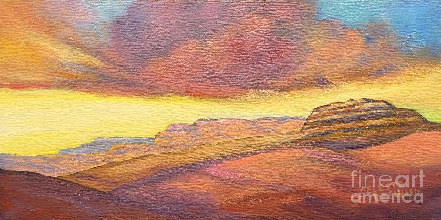 Escalante Sunrise  Painting by Celeste Drewien