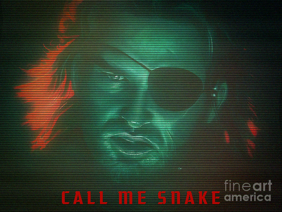 Snake Plissken - Escape From New York 1981 - Call Me Snake Mixed Media by KulturArts Studio