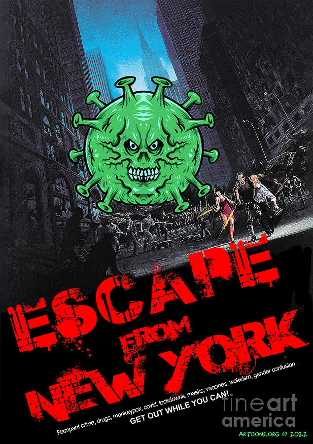 New York City Digital Art - Escape From New York by Nate Anthony