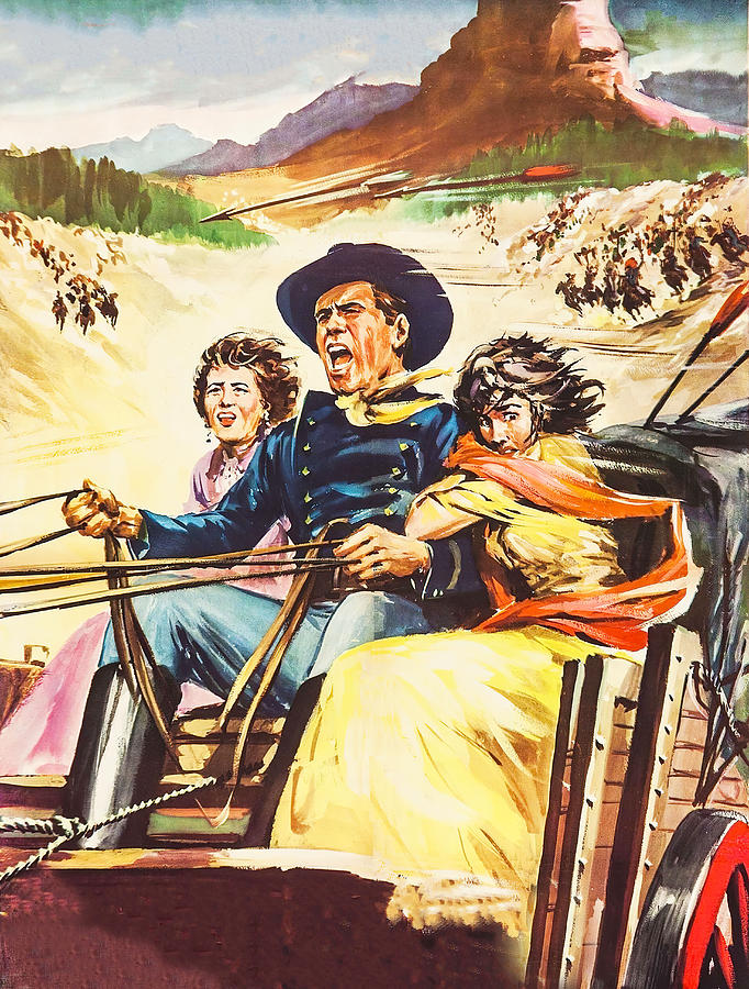 Vintage Painting - Escape from the Grand Canyon, 1940, movie poster painting by Movie World Posters