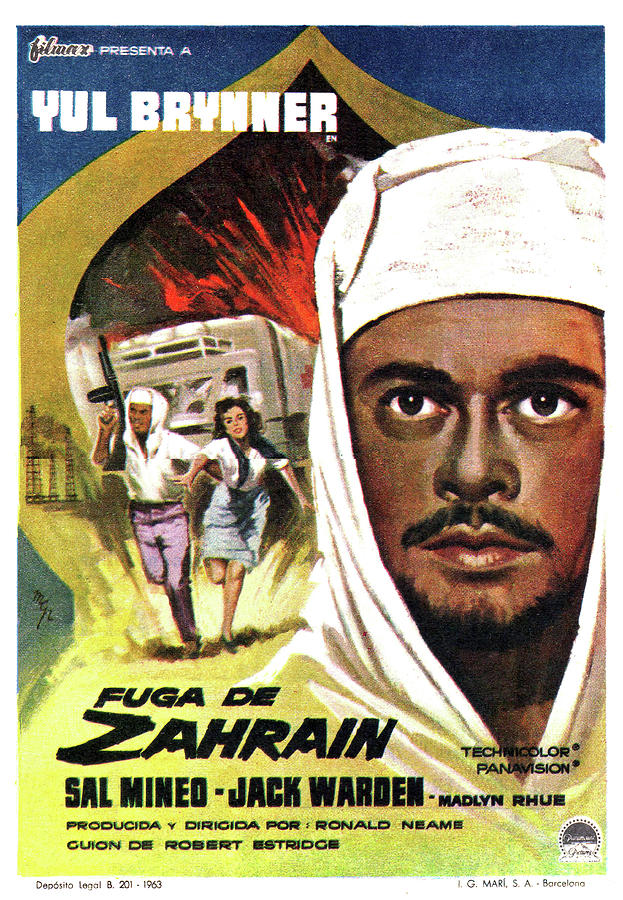 Escape From Zahrain, 1962 - art by MCP Mixed Media by Movie World Posters